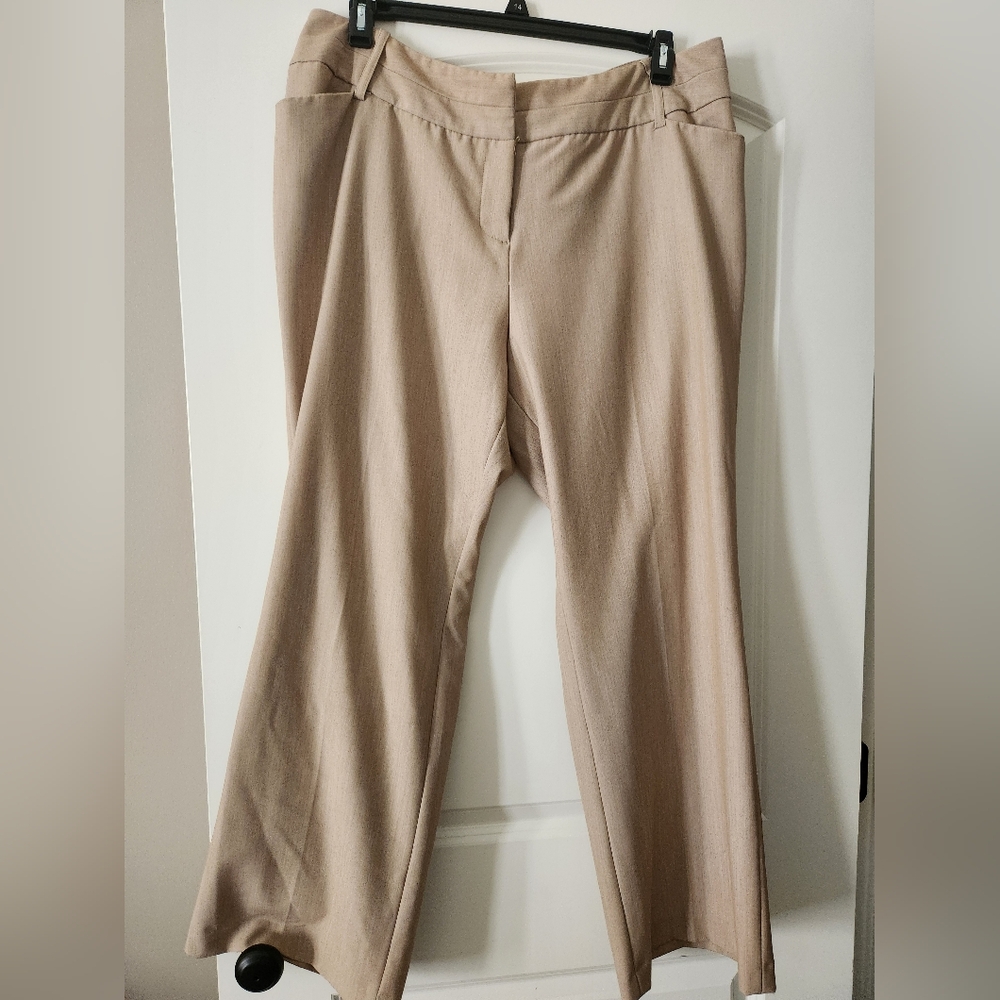Cato Women's Wide Leg Cream Pants